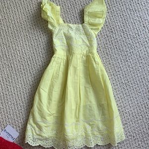 Cute little girls yellow dress